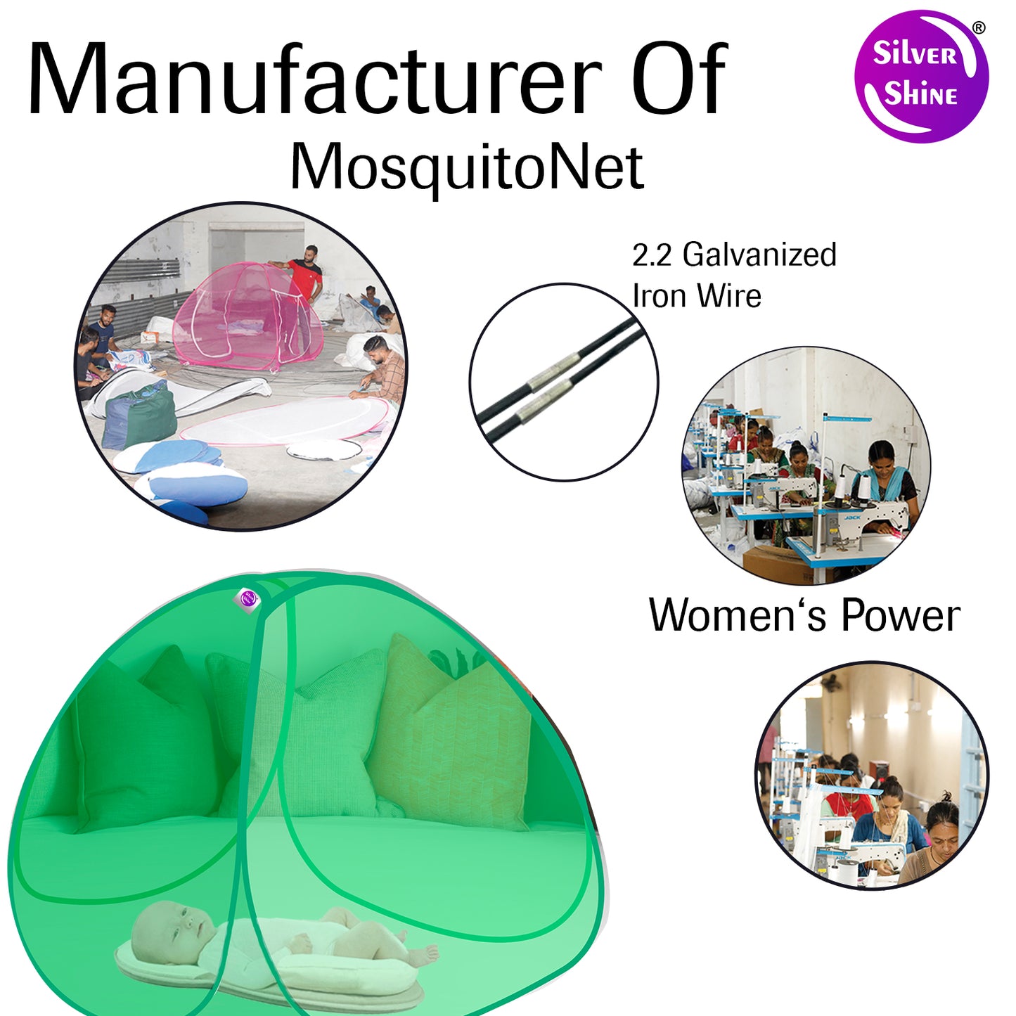 Green Baby Mosquito net