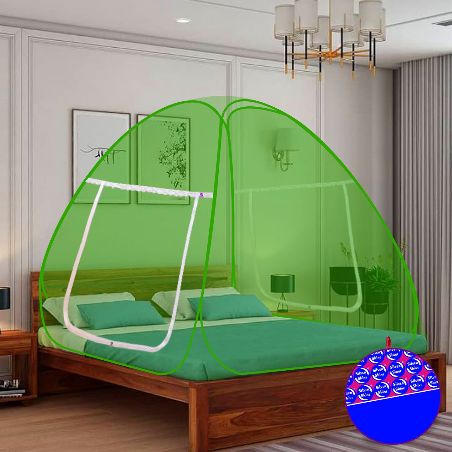 Green Mosquito Net (Double Bed)
