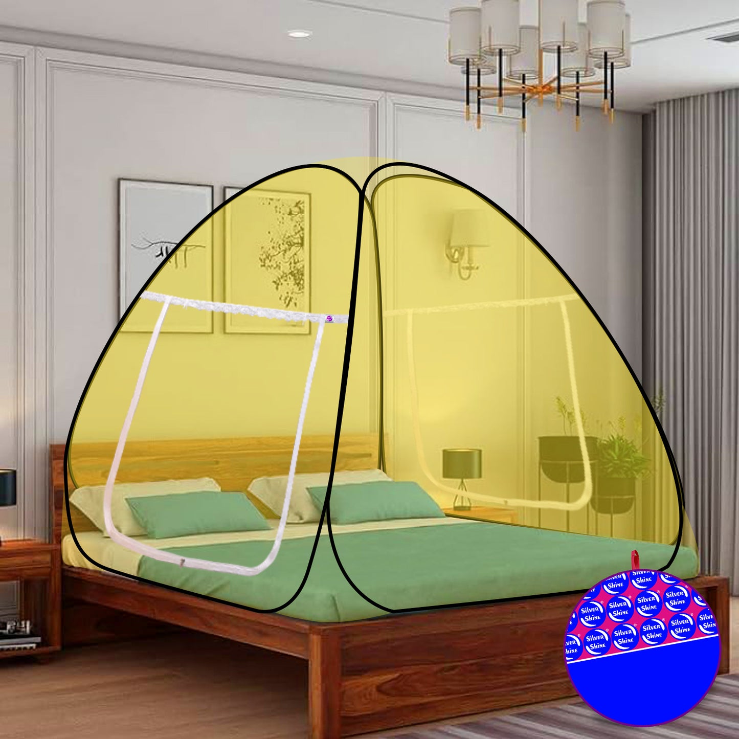 Yellow Mosquito Net (Double Bed)
