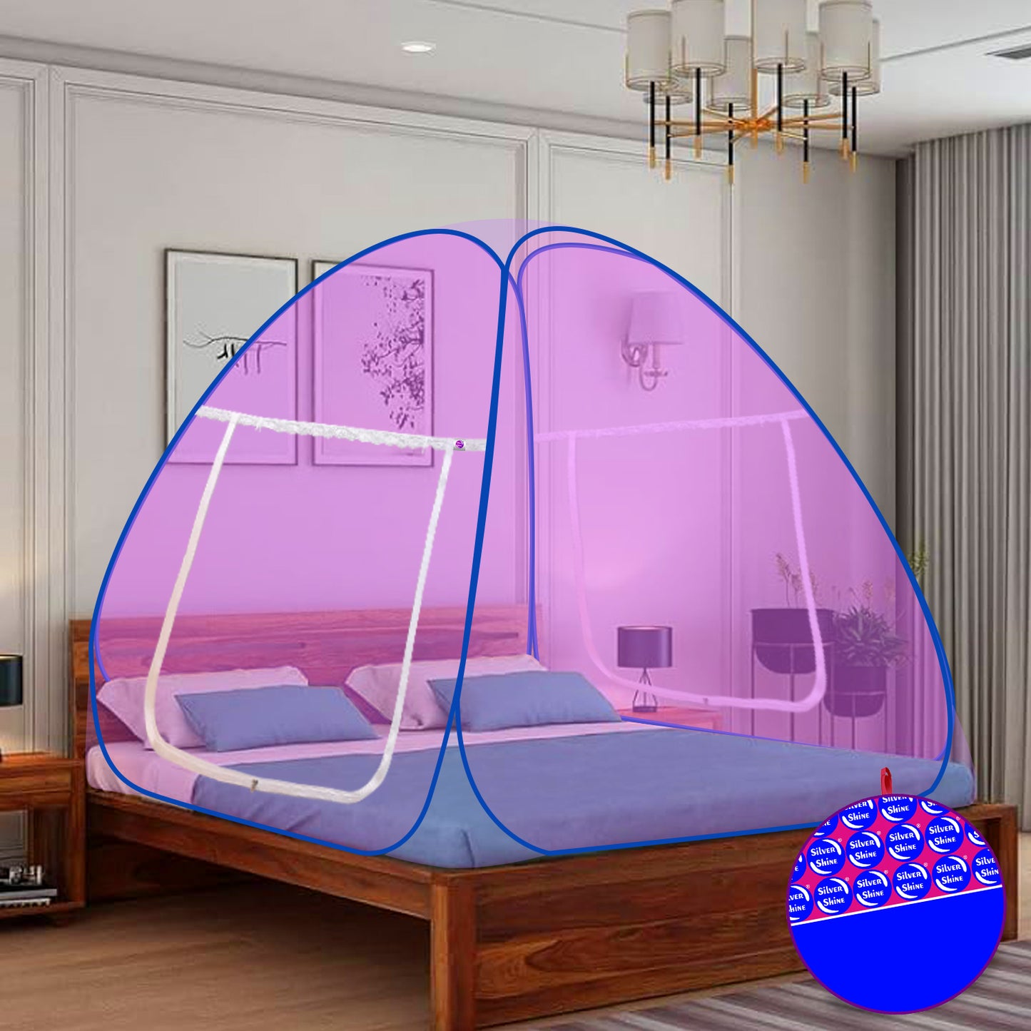 Purple Mosquito Net (Double Bed)
