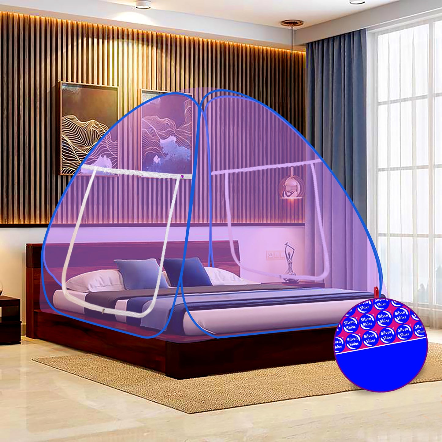 Purple Mosquito Net (Double Bed)