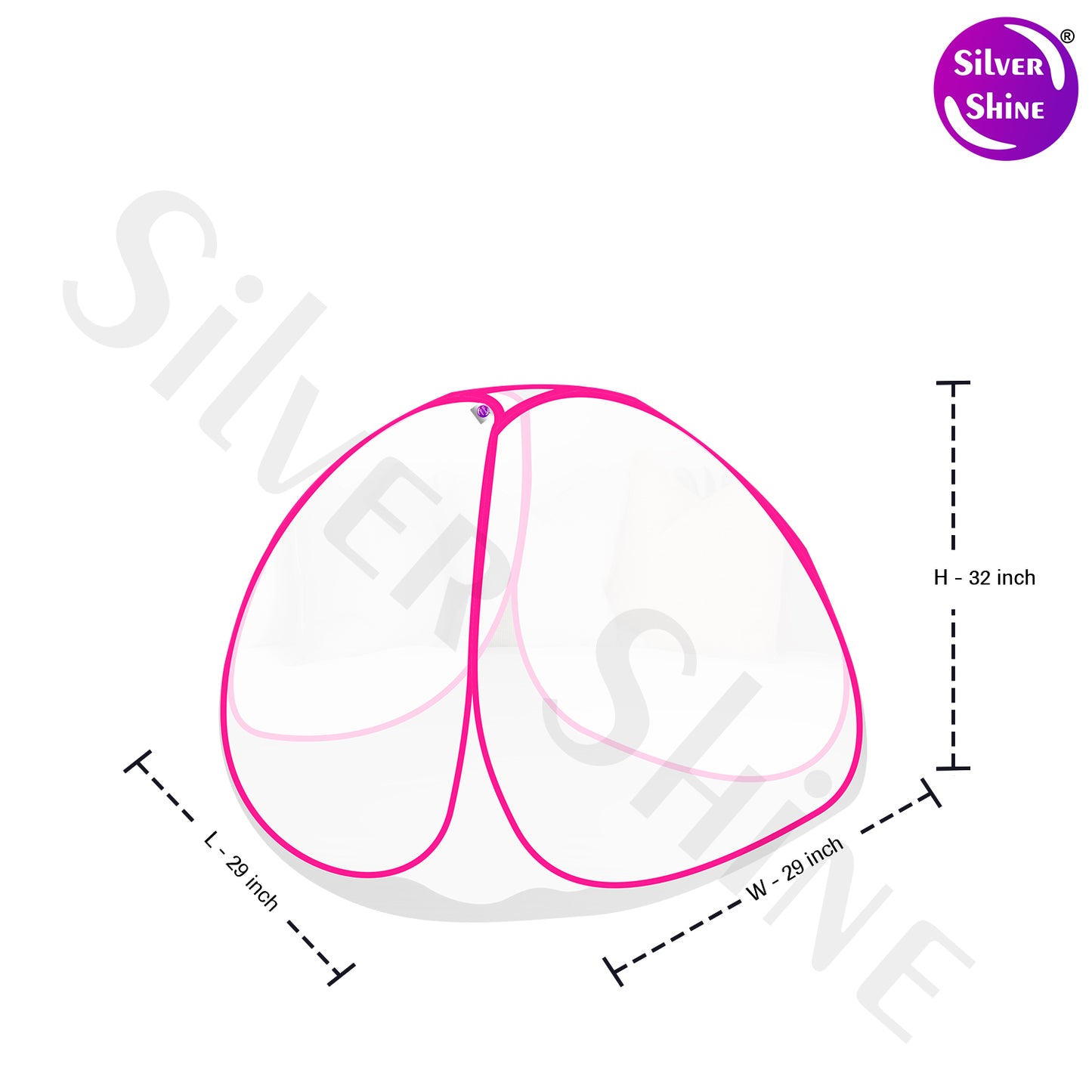 White Pink Baby Mosquito net