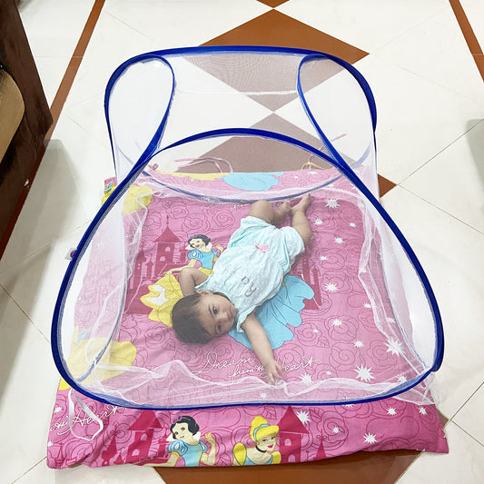 White Blue Baby Mosquito net