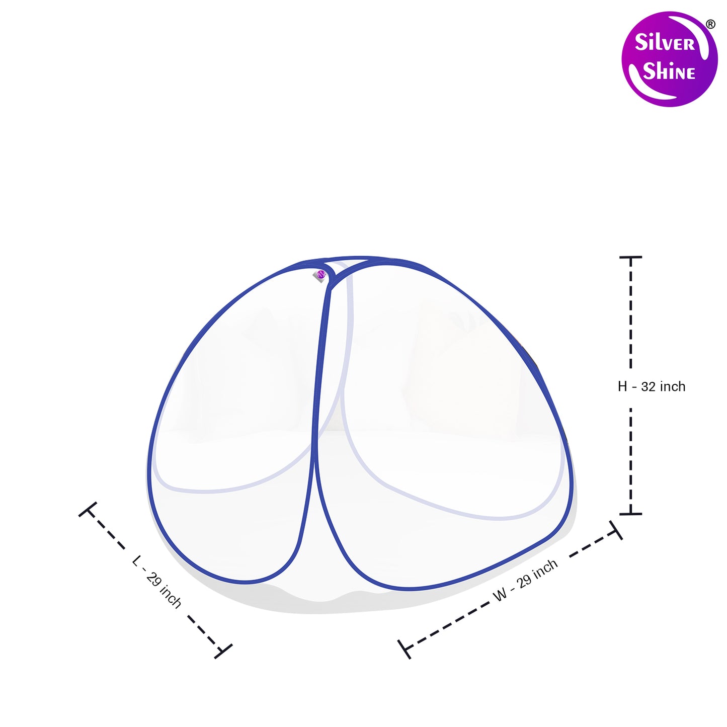 White Blue Baby Mosquito net