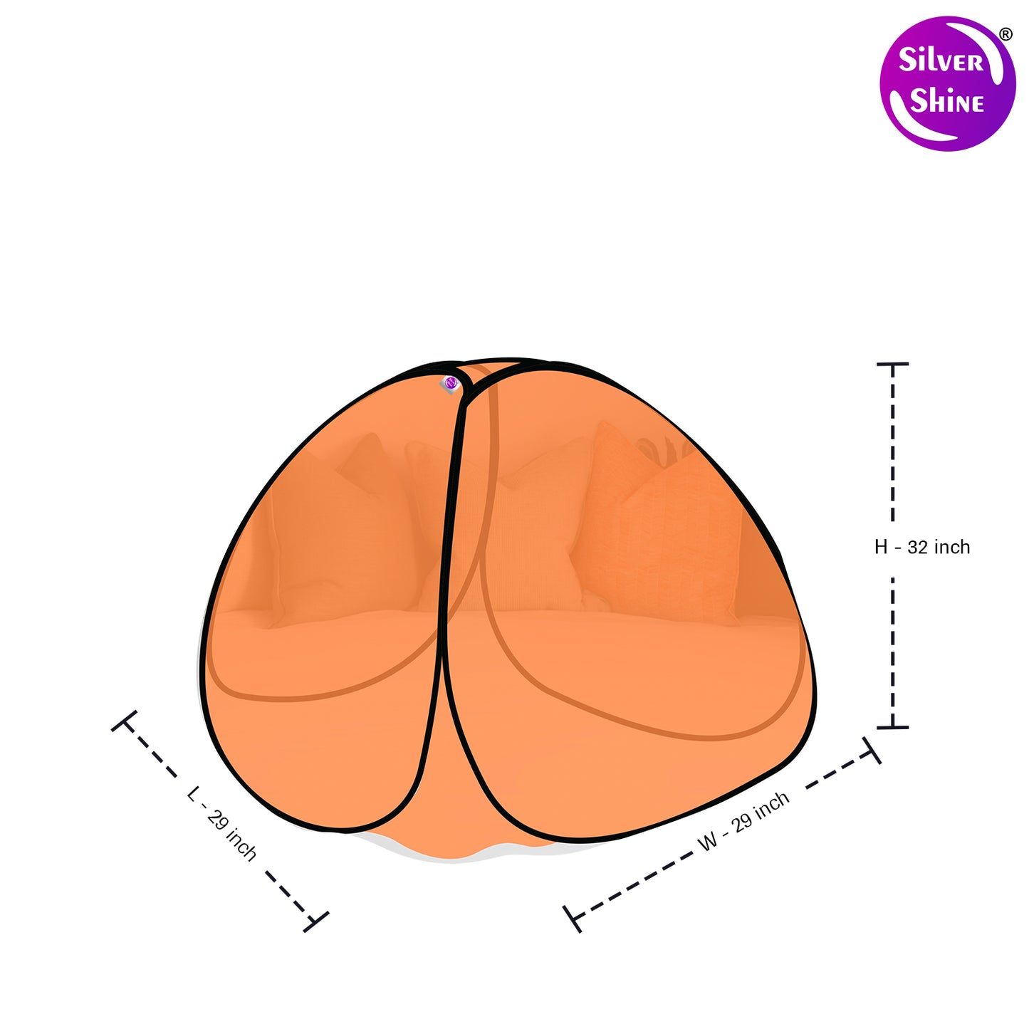 Orange Baby Mosquito net