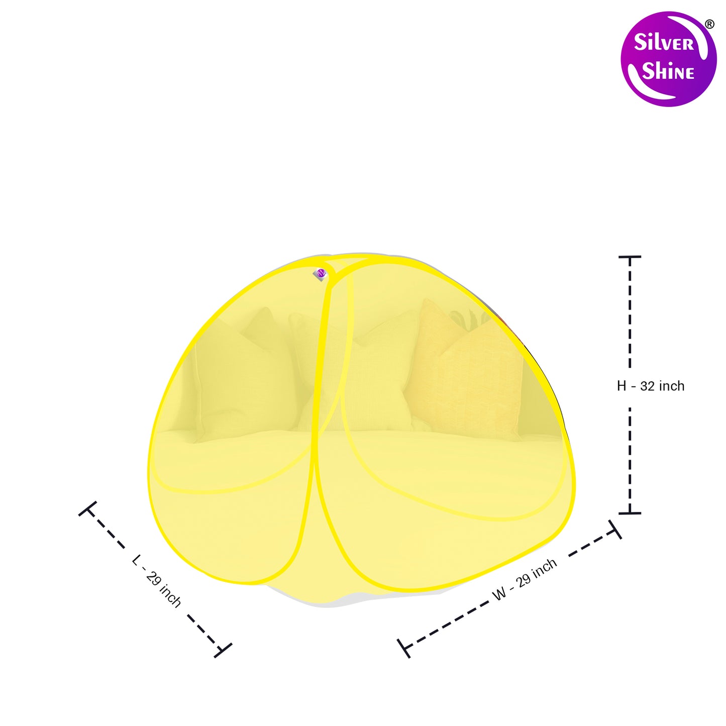 Yellow Baby Mosquito net