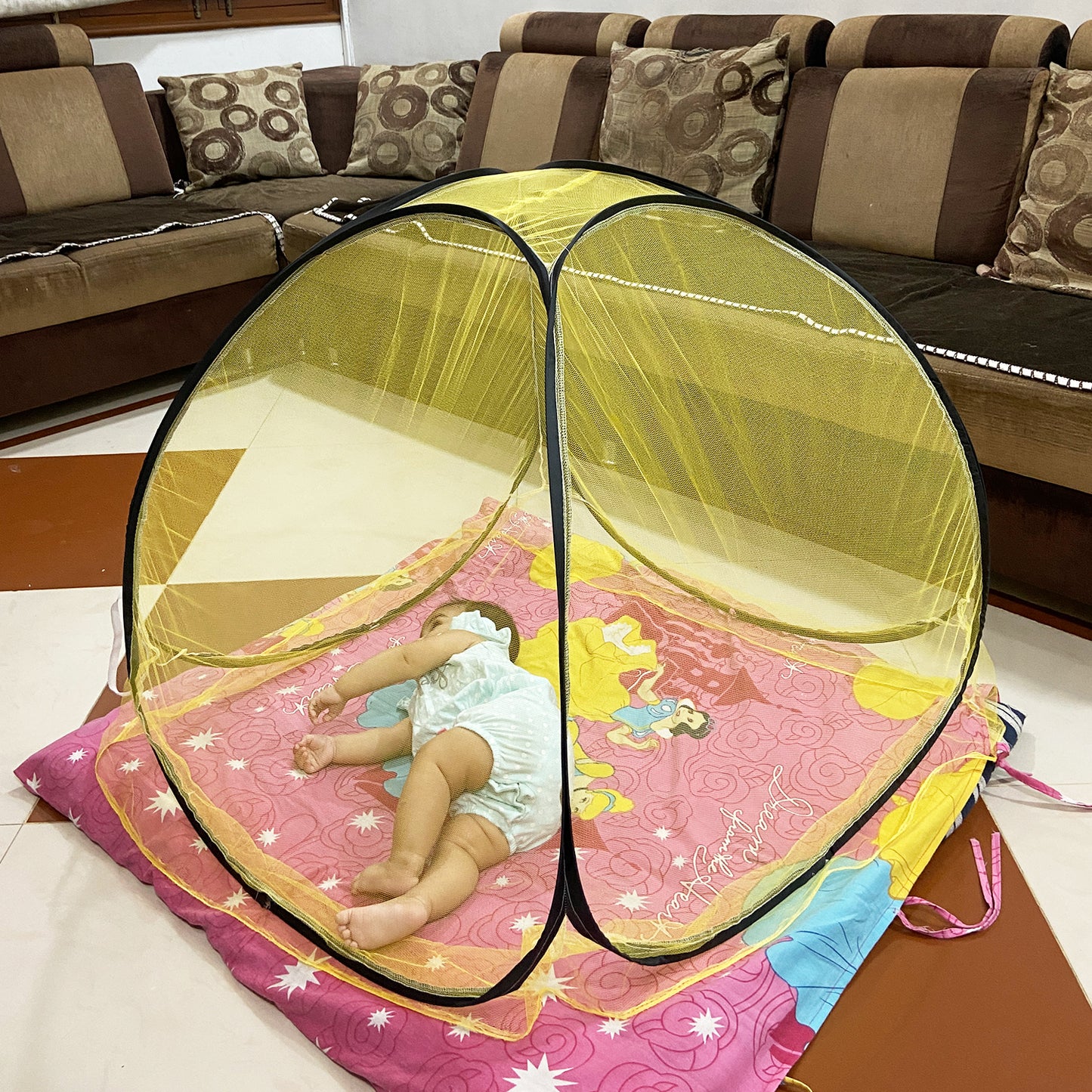 Yellow Baby Mosquito net