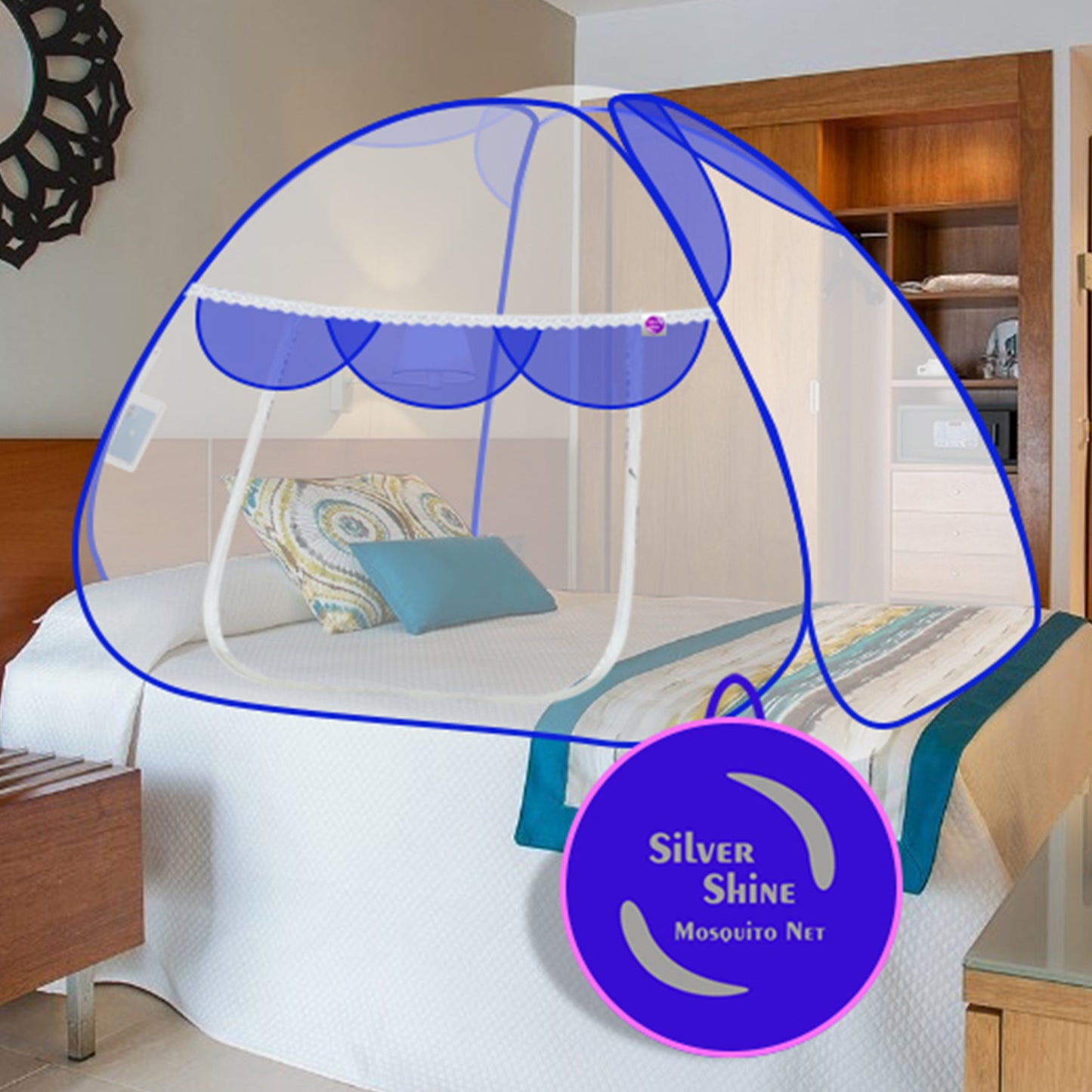 Premium Mosquito net Blue (Single Bed)