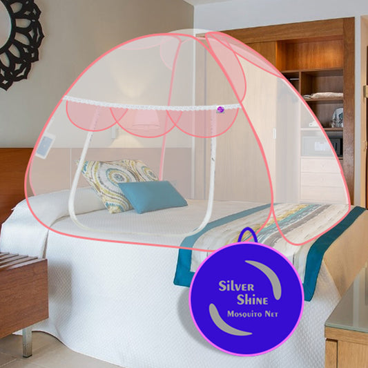 Premium Mosquito net Pink (Single Bed)