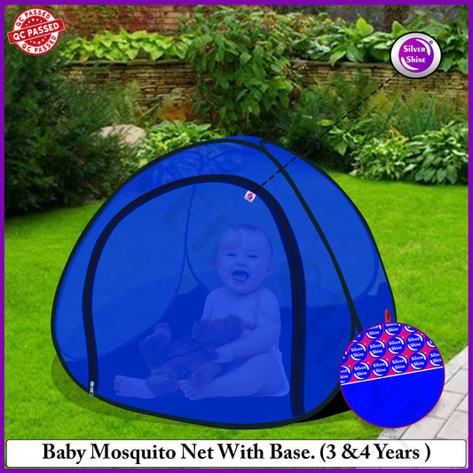 Blue Baby Mosquito net With Base