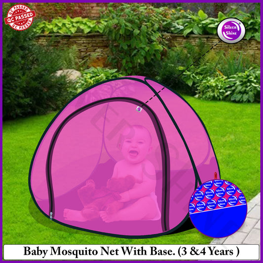 Pink Baby Mosquito net With Base