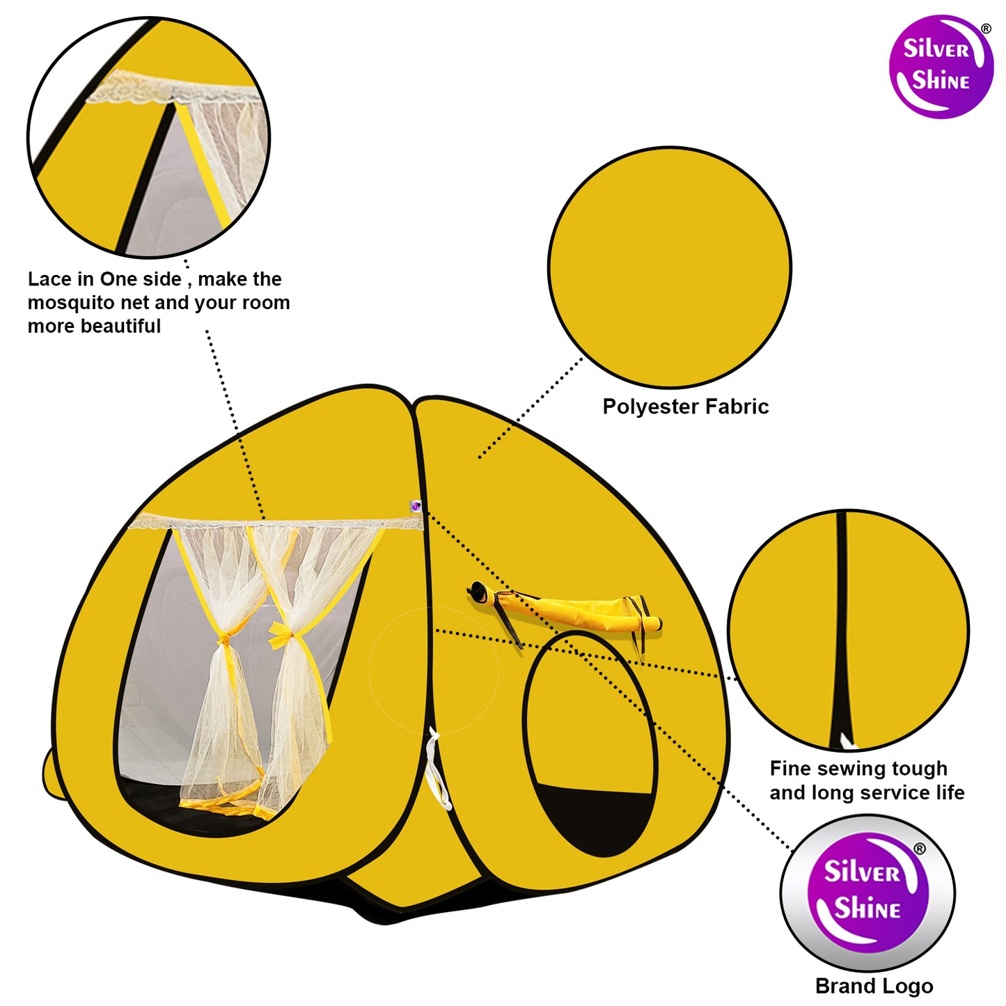 Play Tent House (Yellow)