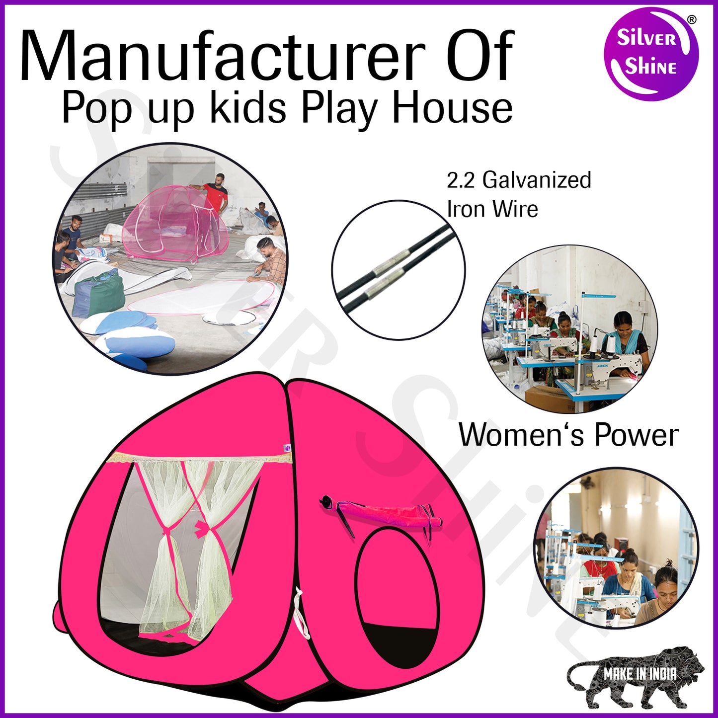 Play Tent House (Pink)