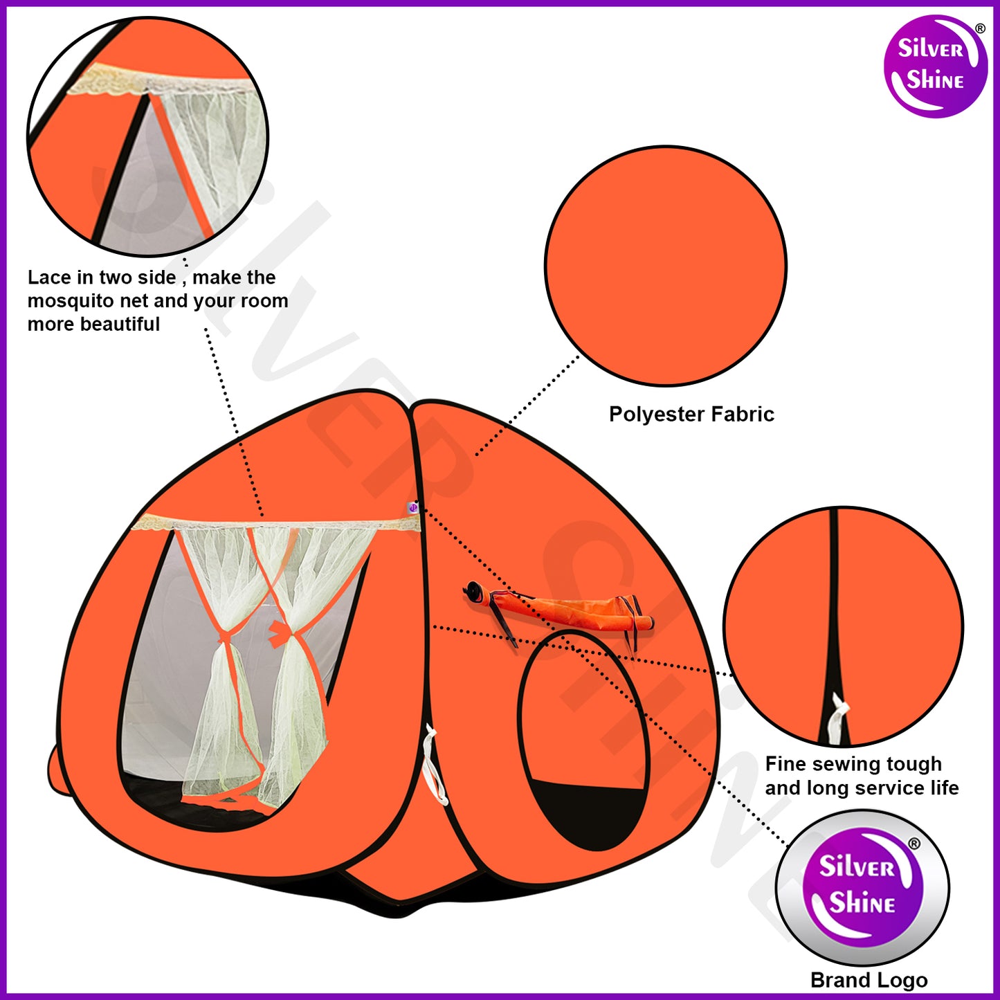 Play Tent House (Orange)