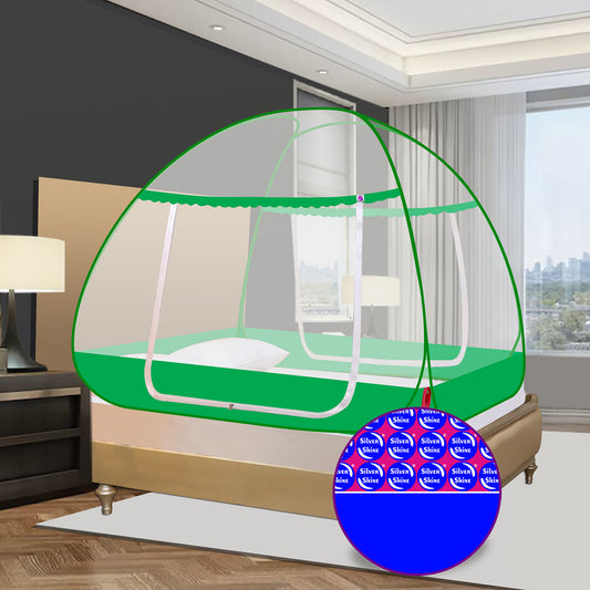 Green Mosquito net With Border (Double Bed)