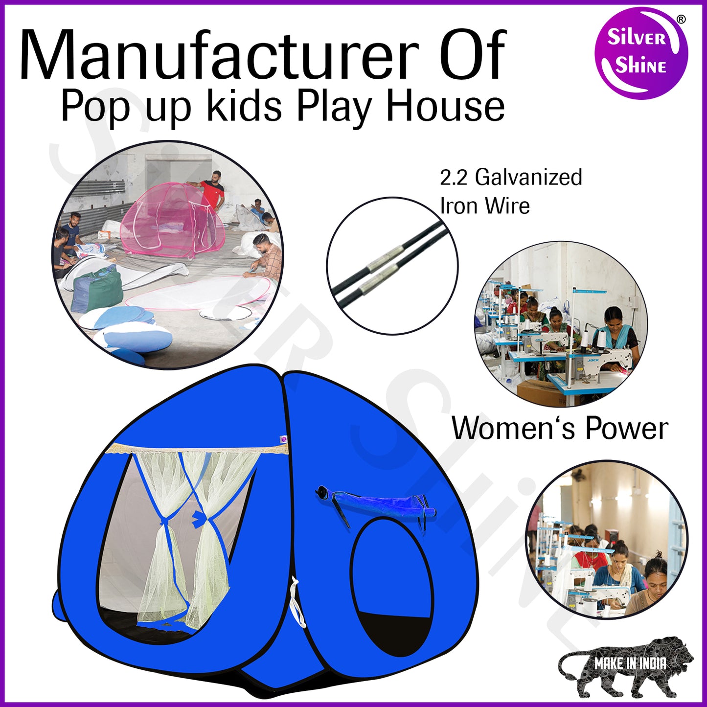 Play Tent House (Blue)