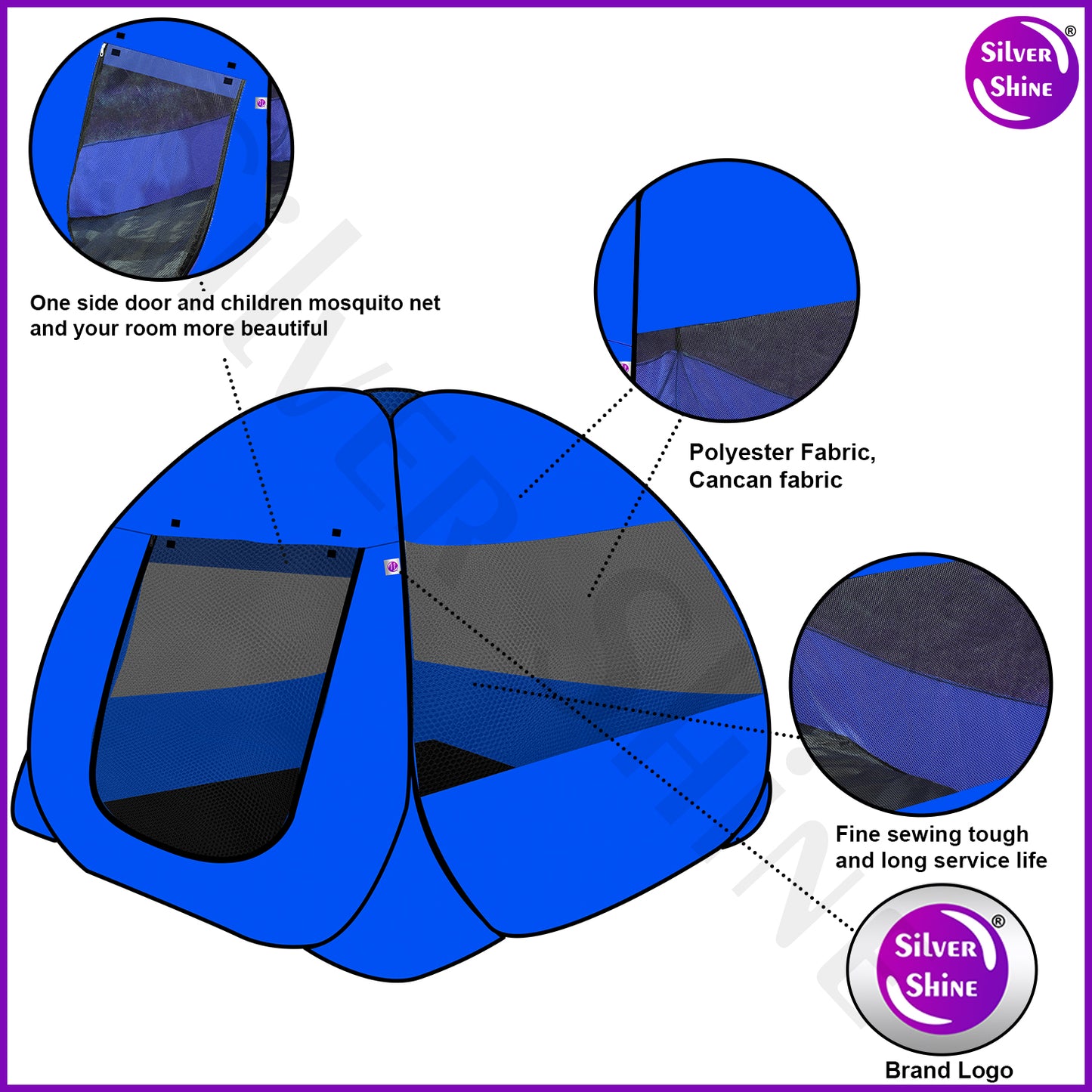 Ken Ken Play Tent House (Blue)