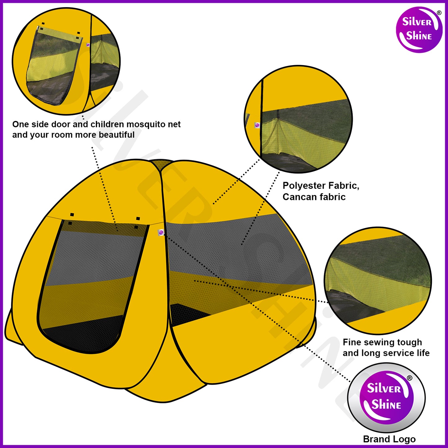 Ken Ken Play Tent House (Yellow)