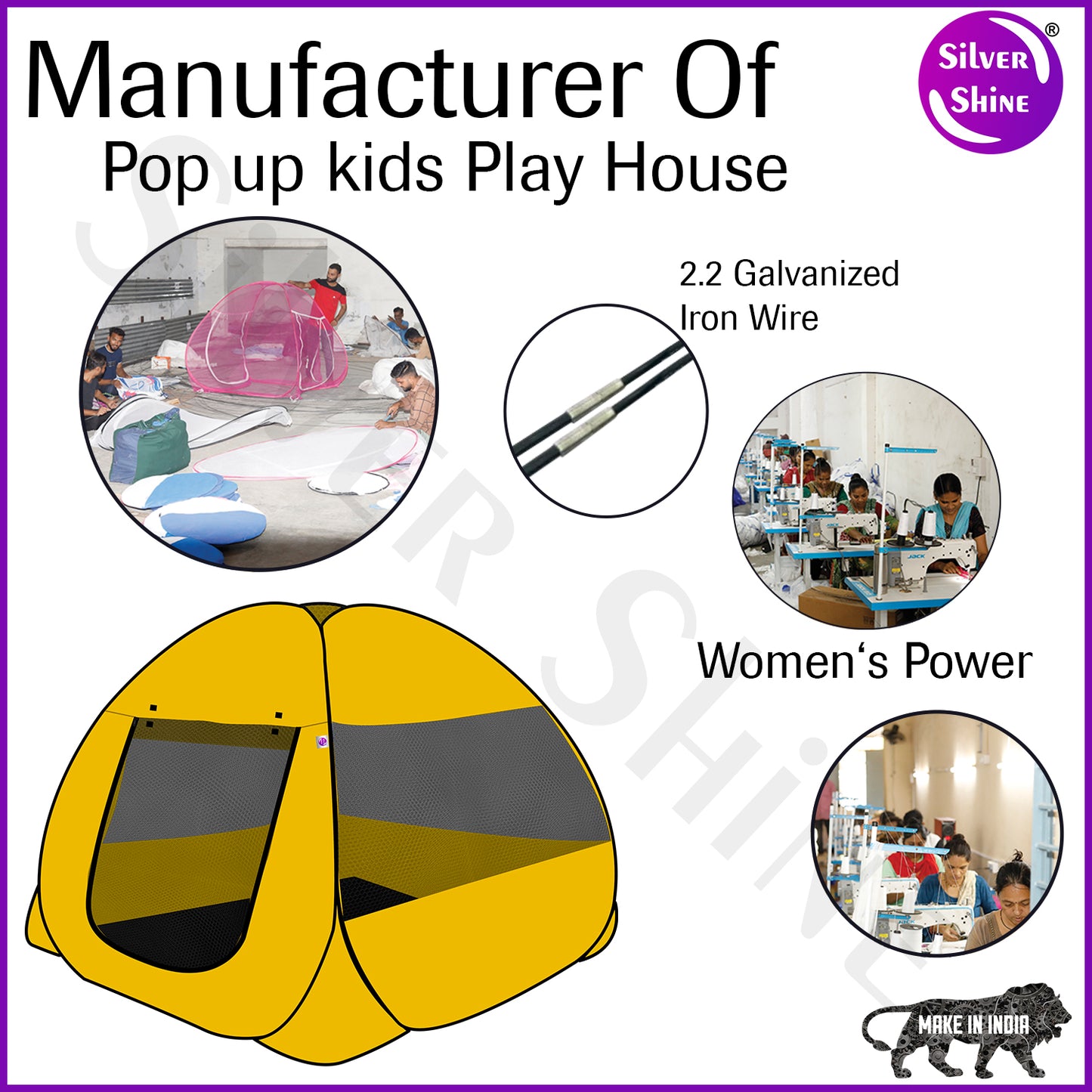 Ken Ken Play Tent House (Yellow)