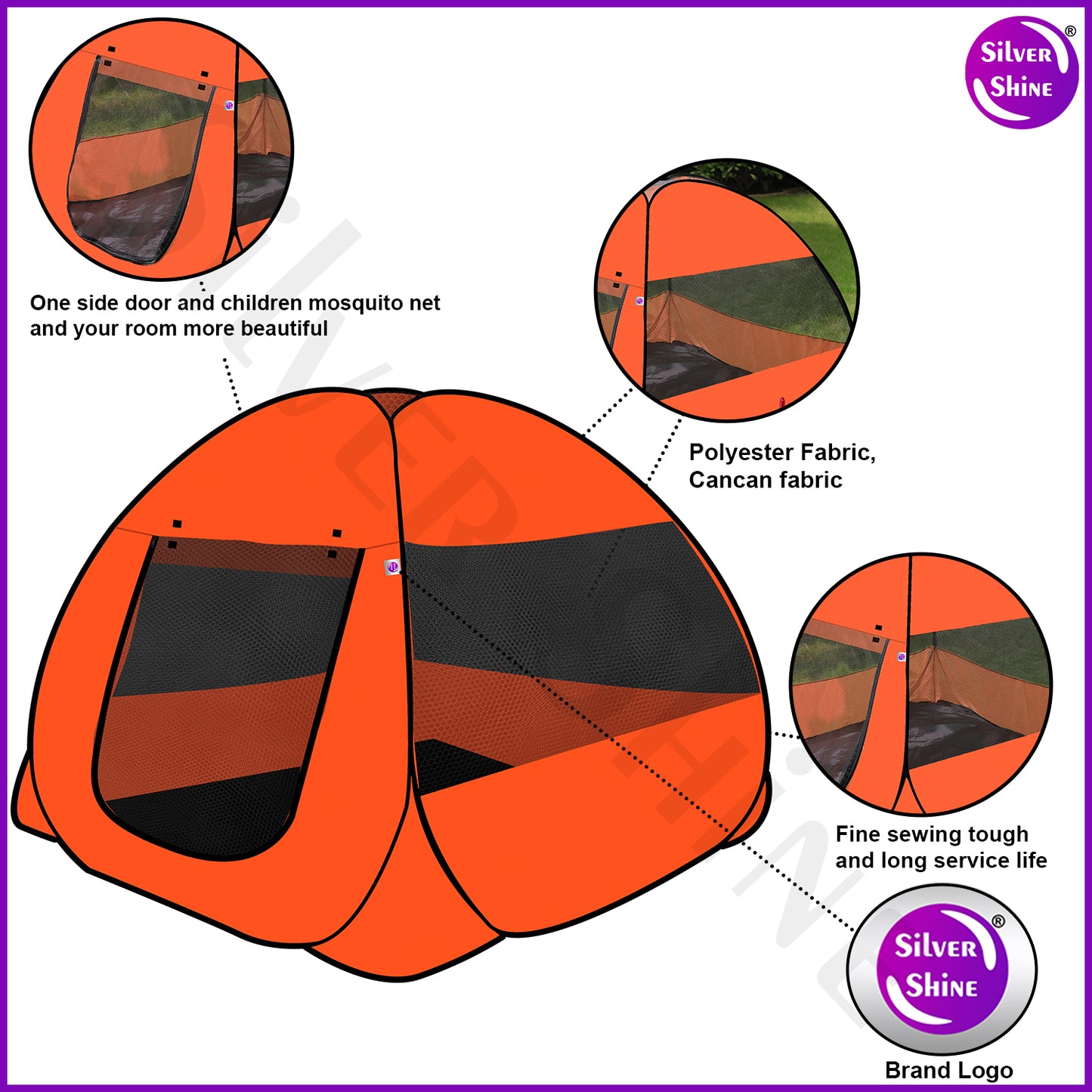 Ken Ken Play Tent House (Orange)