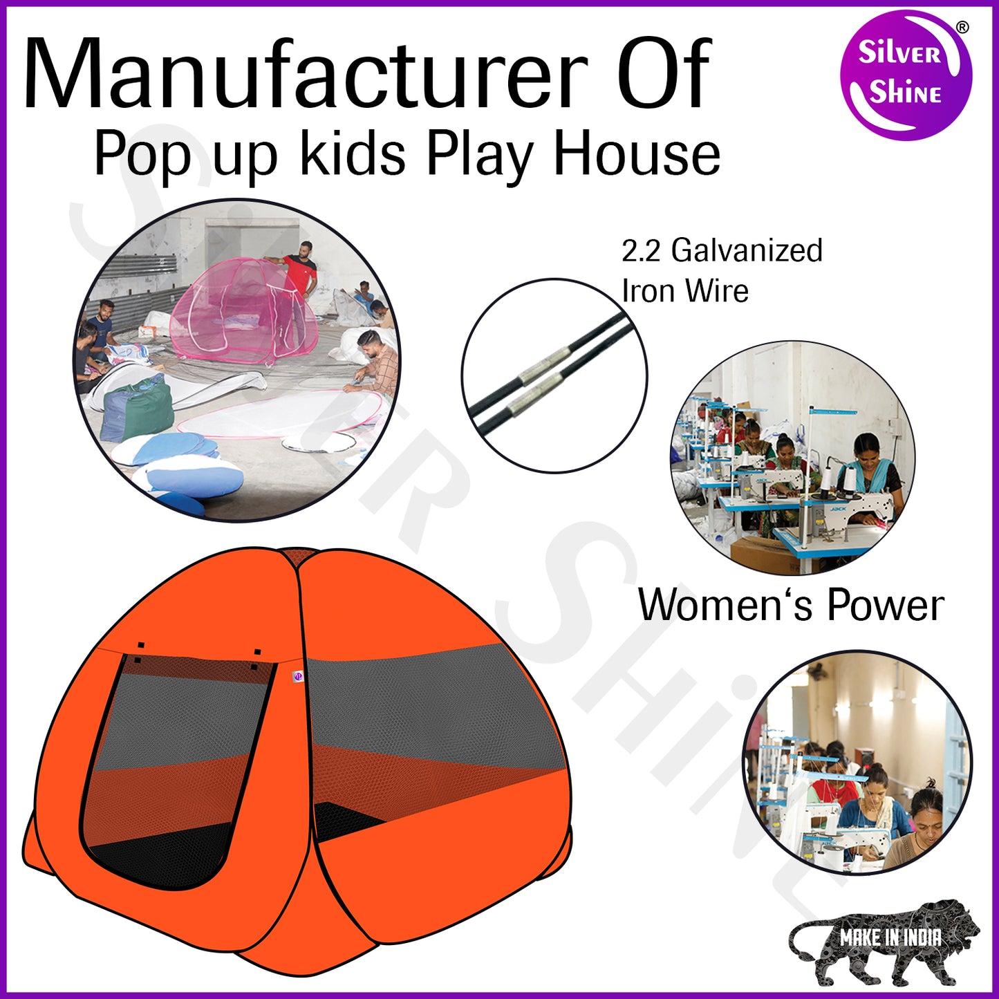 Ken Ken Play Tent House (Orange)