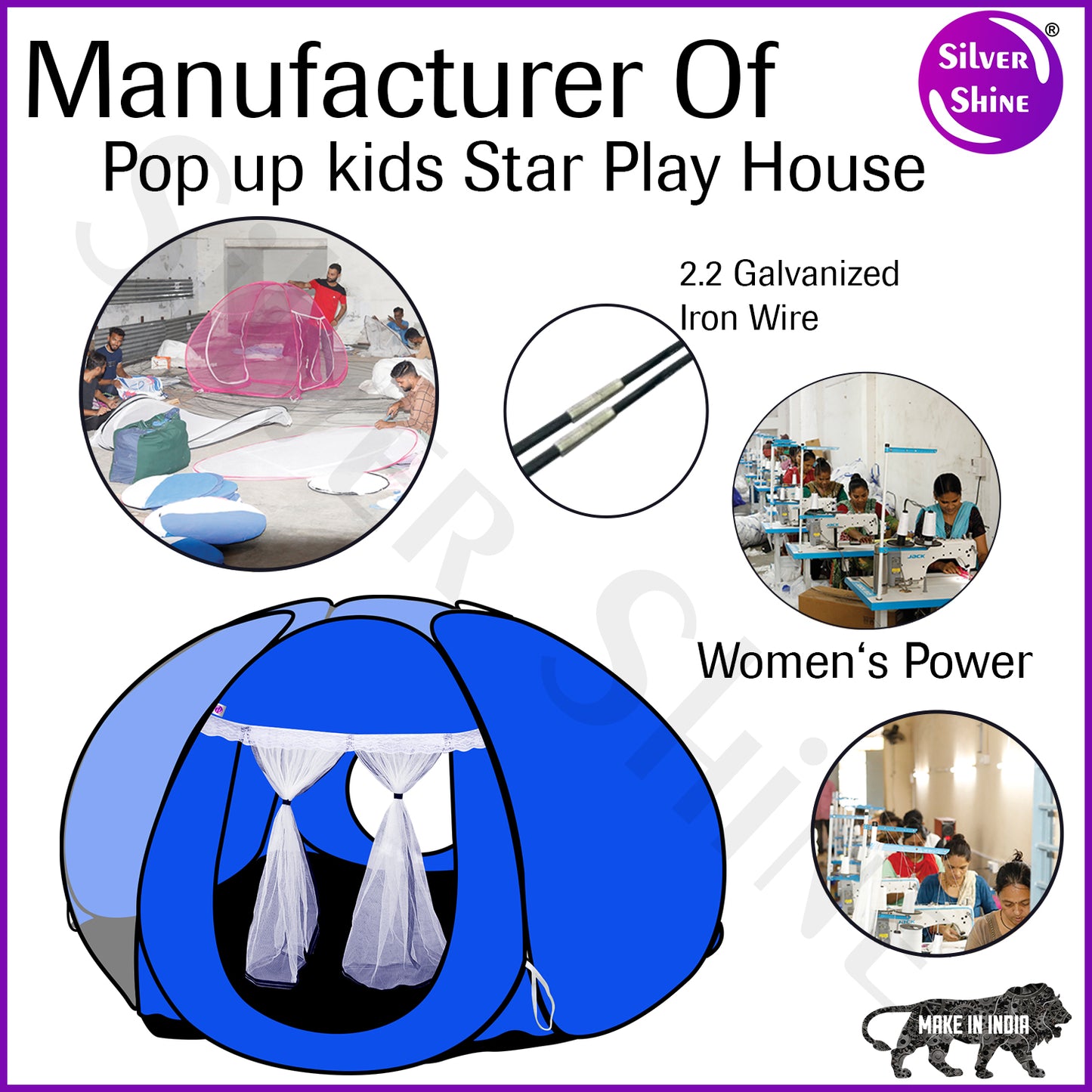Star Tent Play House (Blue)