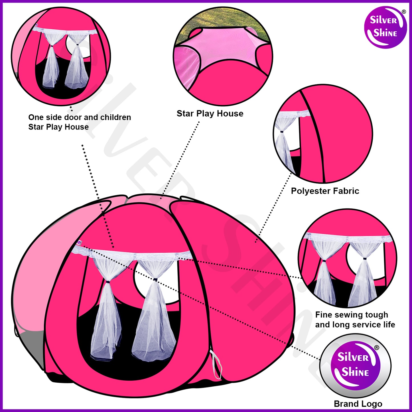 Star Tent Play House (Pink)