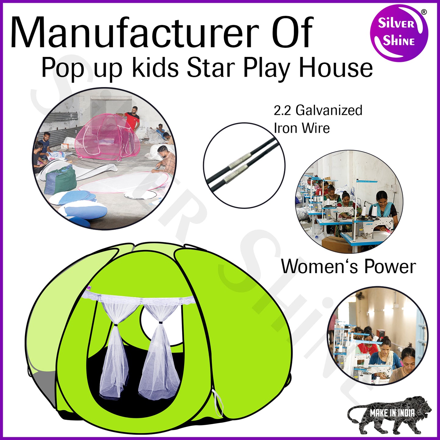 Star Tent Play House (Green)