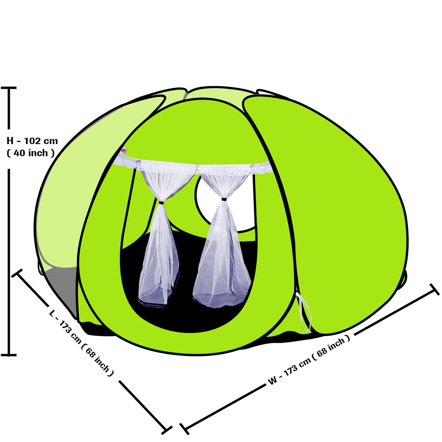 Star Tent Play House (Green)