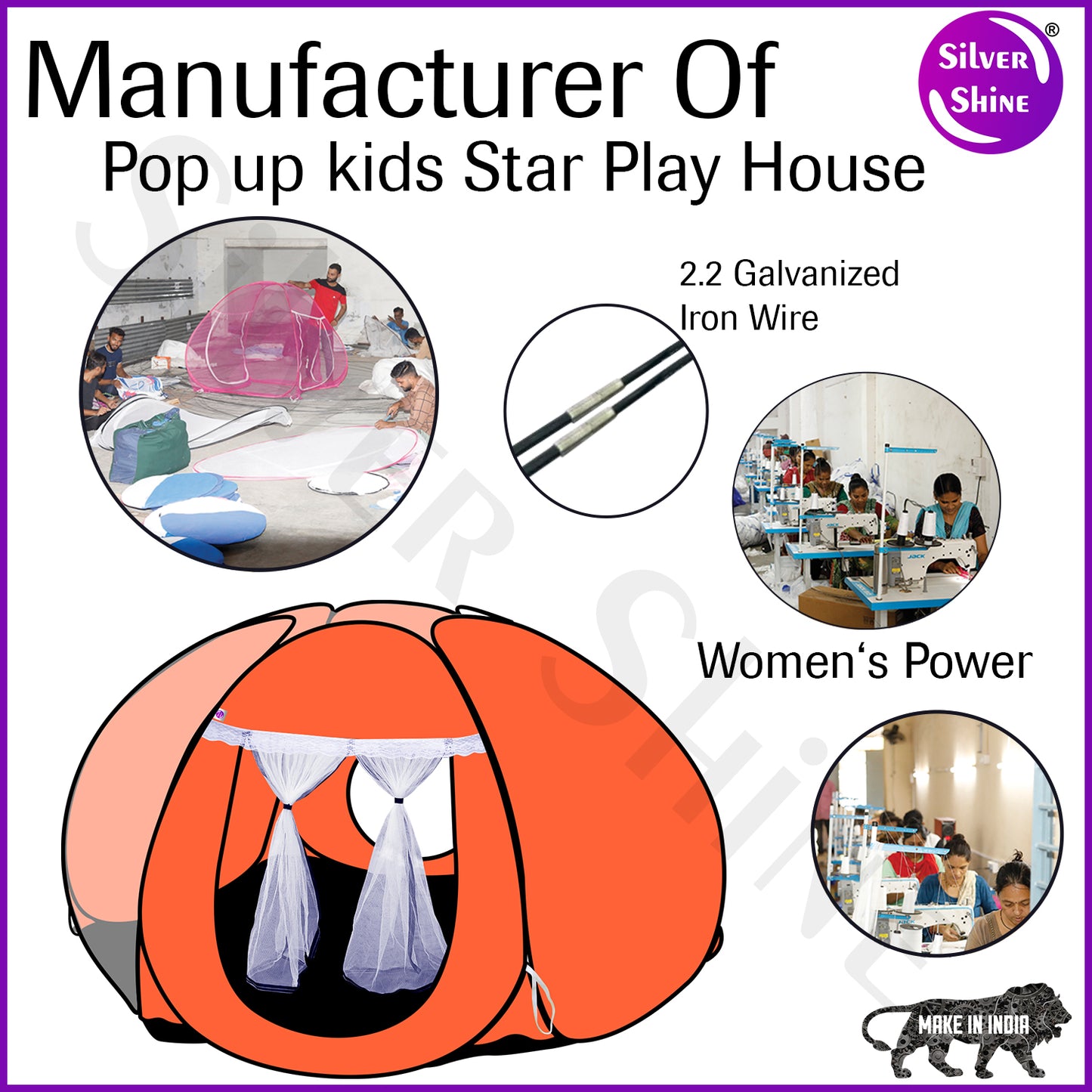 Star Tent Play House (Orange)