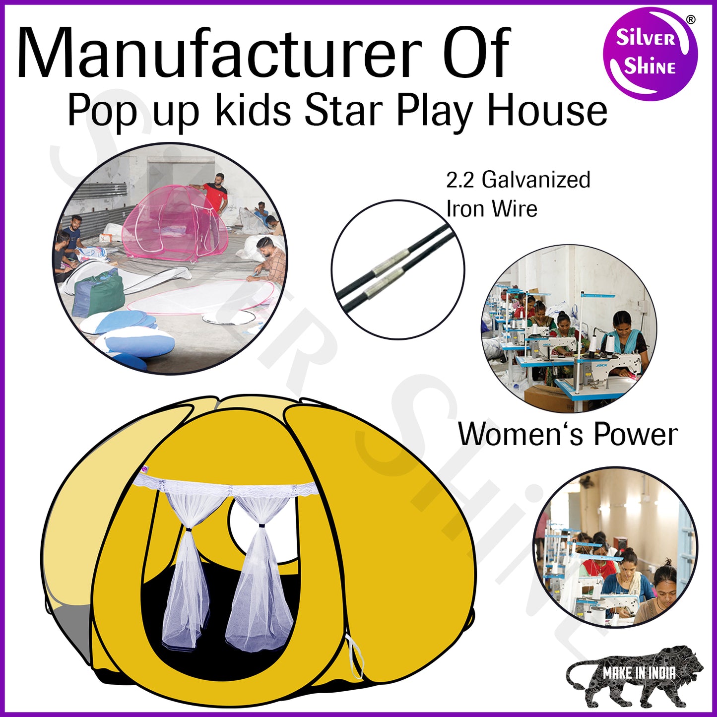 Star Tent Play House (Yellow)