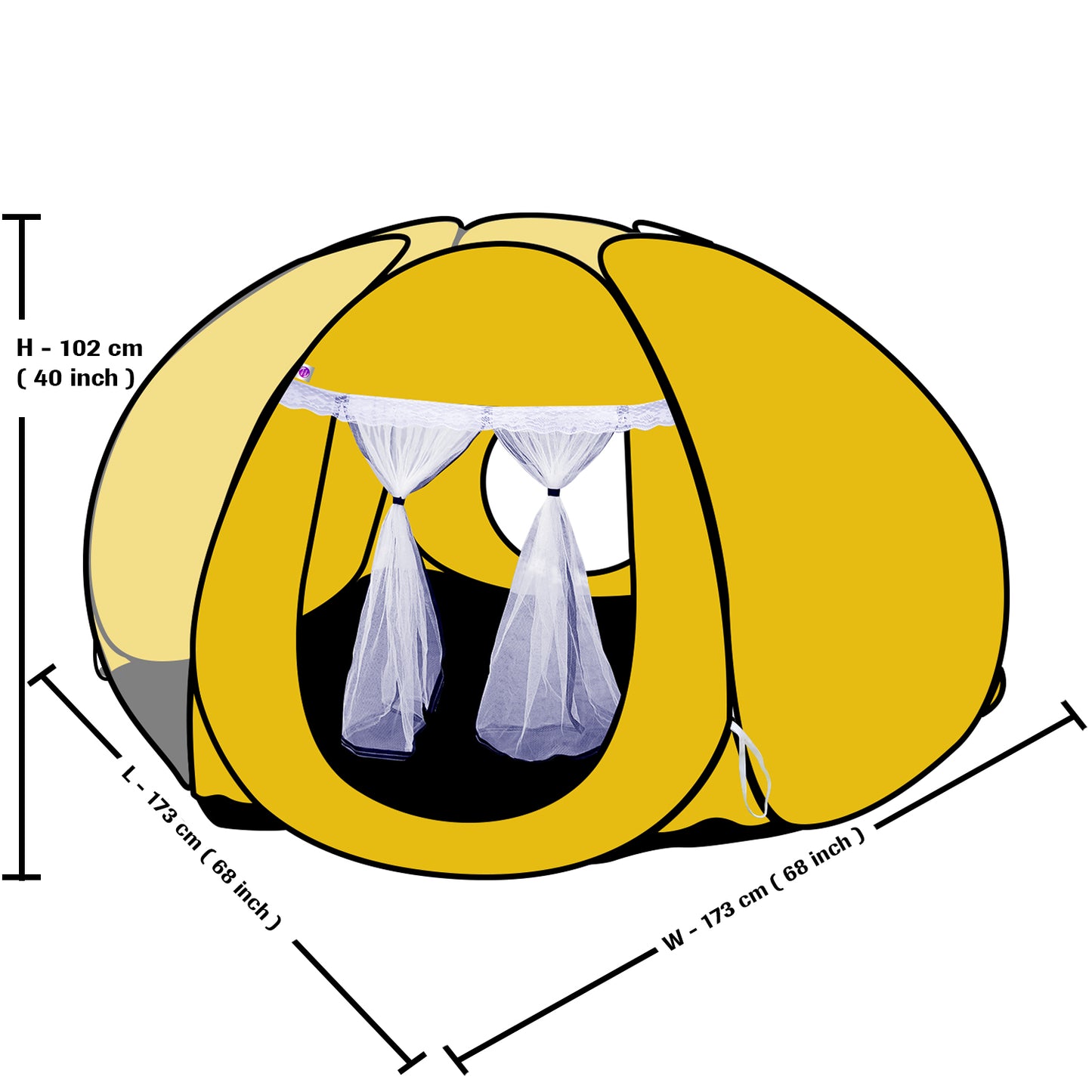 Star Tent Play House (Yellow)