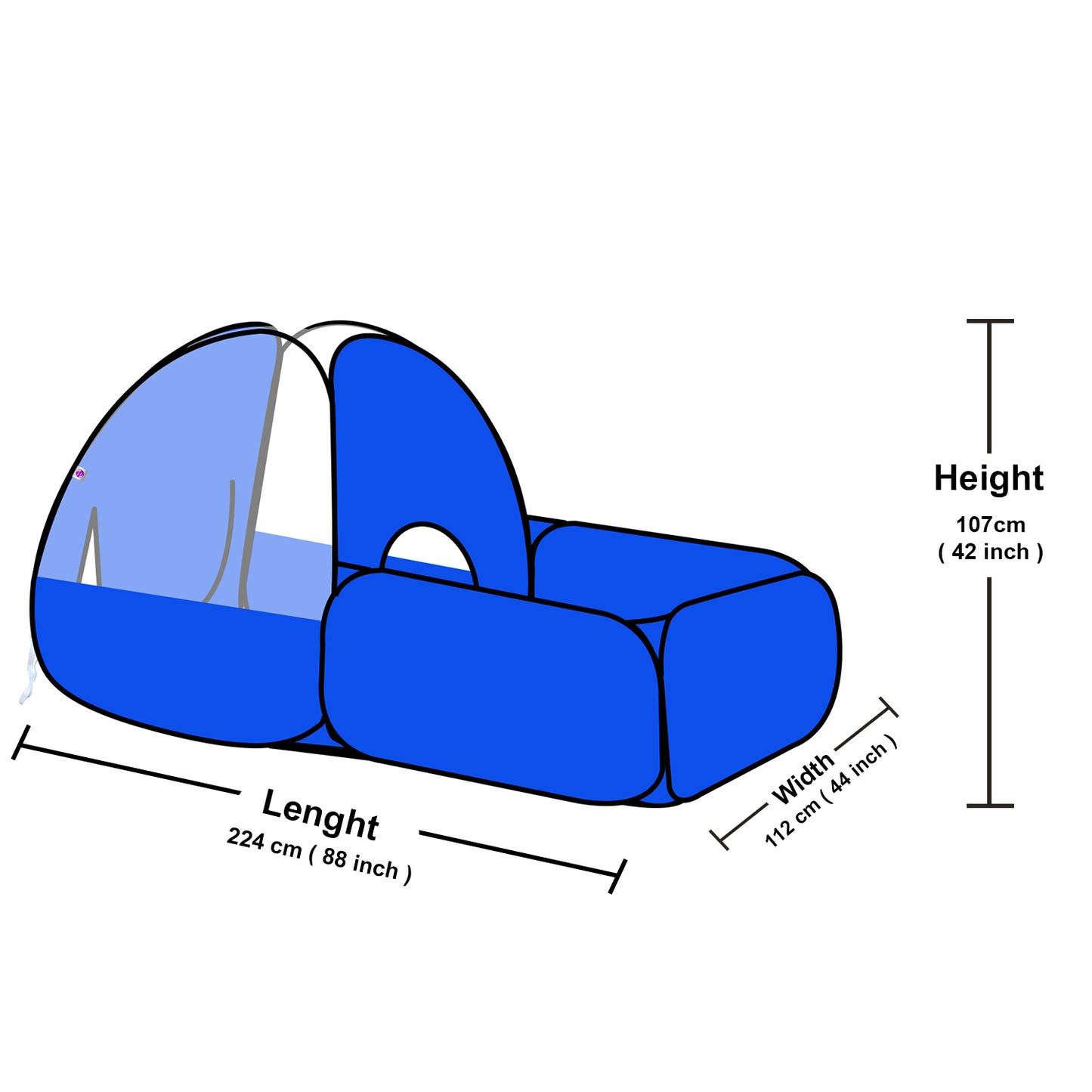 Smile Play House - Blue