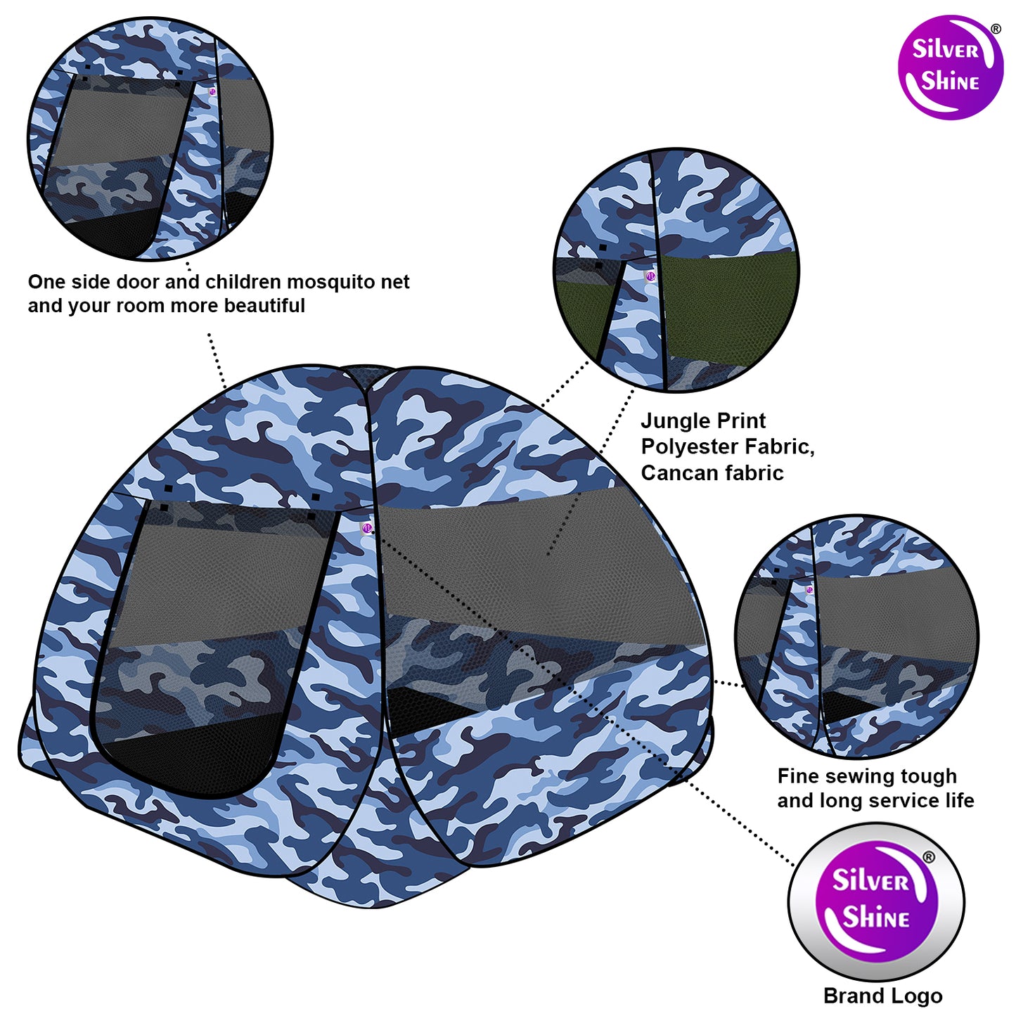 Blue Jungle Printed Ken Ken Play house